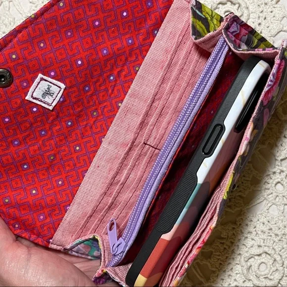 Colorful Floral & Snake Reptile Large Envelope Wallet - Picture 6 of 6